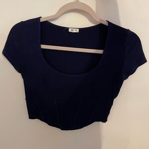 Navy Garage Top